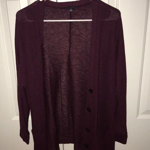 American Eagle Burgundy Cardigan